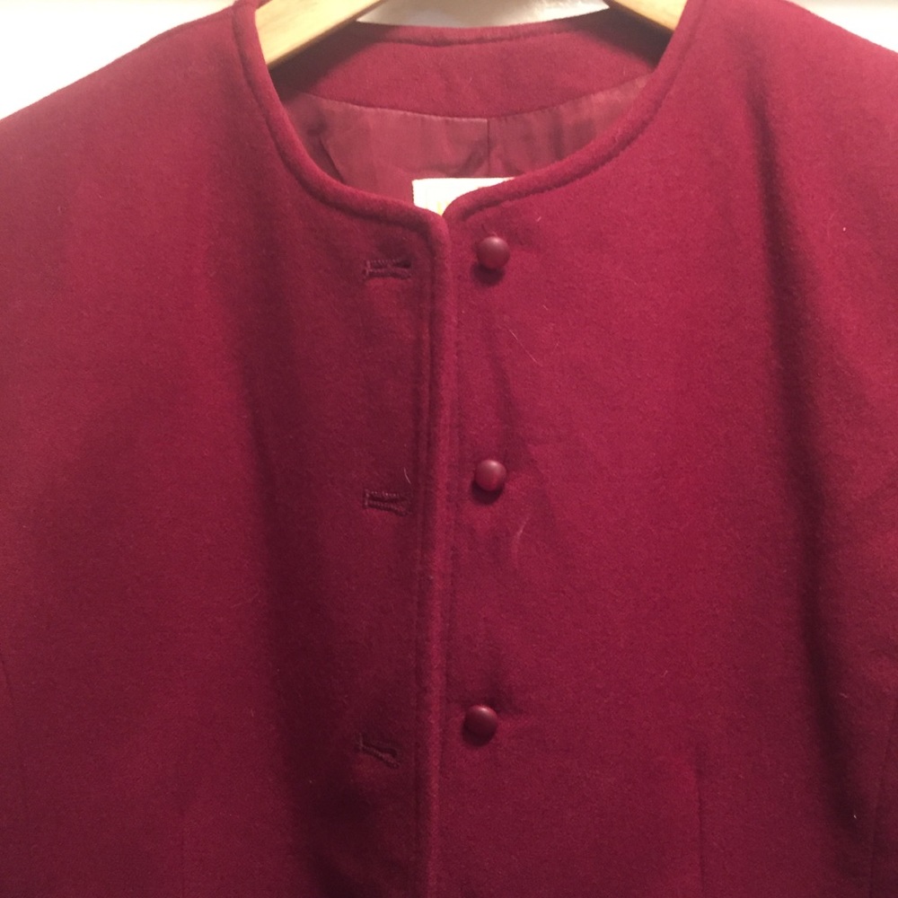 Vintage Pendleton cranberry blazer